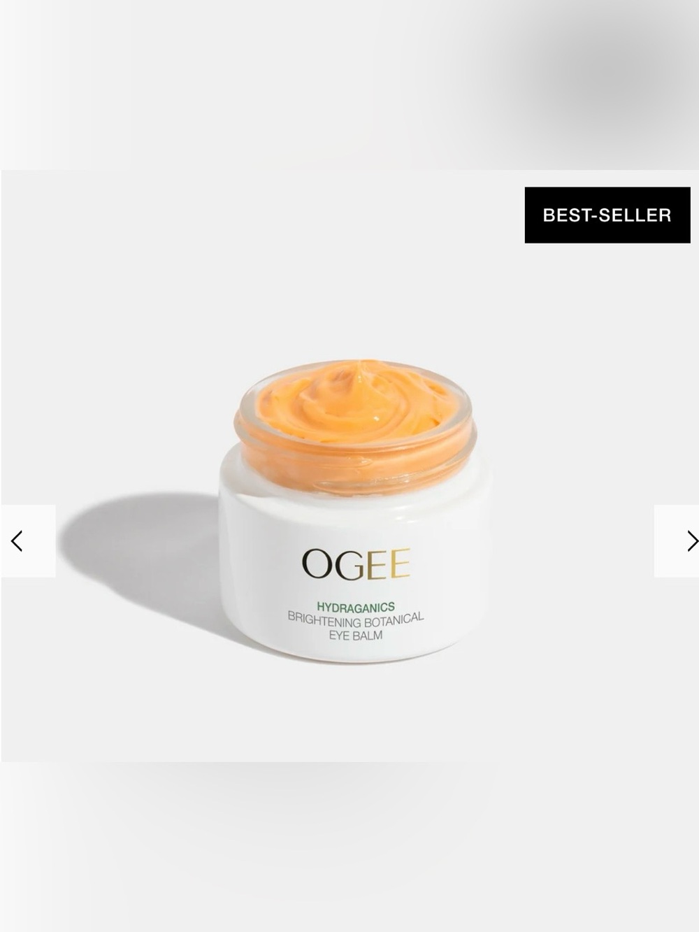 OGEE~Hydraganics Brightening Botanical Eye Balm/NIB/NEW! 0.5 Fl Oz./Anti-Aging!!
